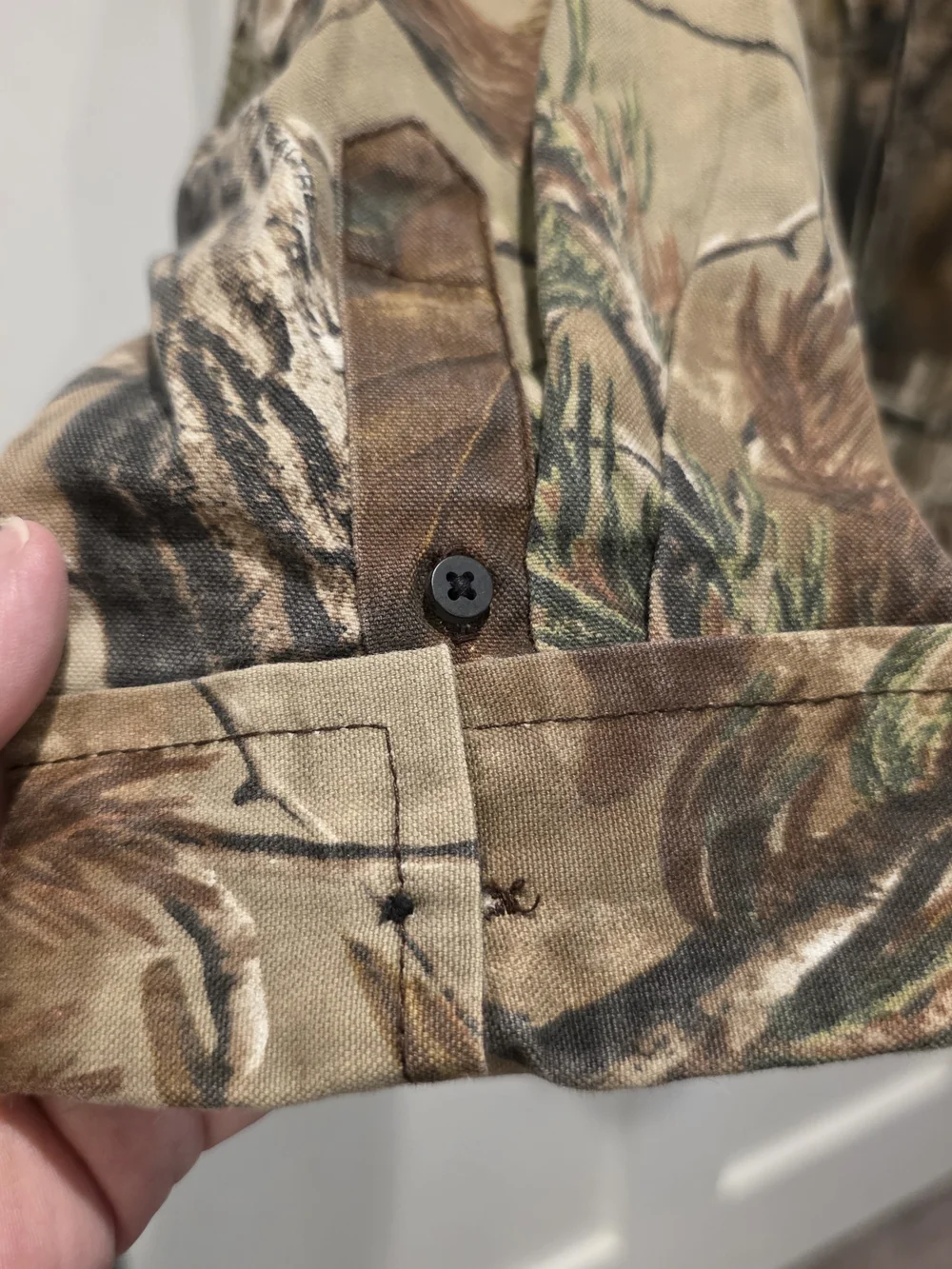 Realtree AP Camo Mens Long Sleeve Button Outdoors Hunting  2XL Gorpcore